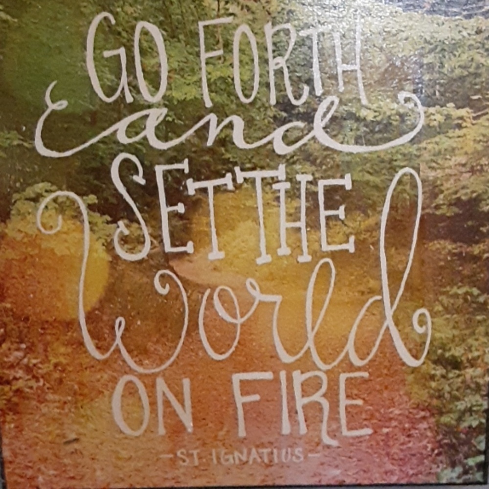 Inspirational quote hard wood canvas wall art